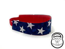 Load image into Gallery viewer, 4th of July Womens Headband Blue with Stars