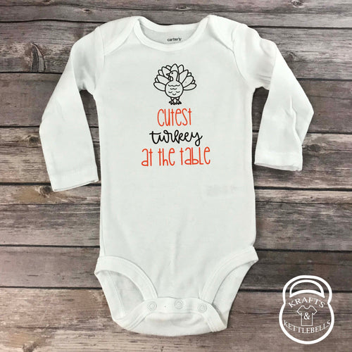 Cutest Turkey at the Table One Piece/Tshirt
