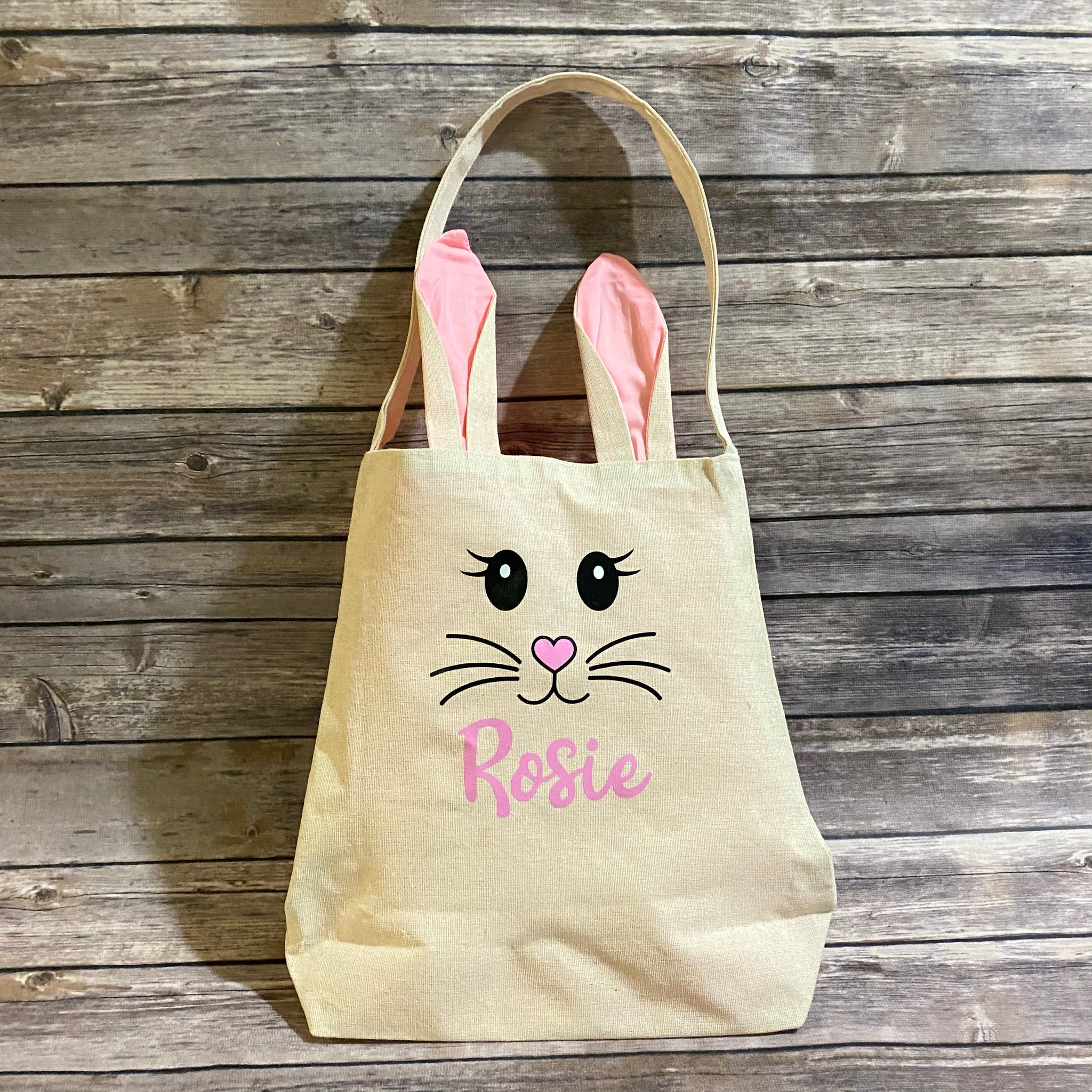 Easter Baskets / Easter Totes / Personalized Easter Baakets / Bunny Ears  Easter Baskets 