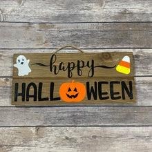 Load image into Gallery viewer, Happy Halloween Wooden Sign