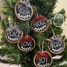 Load image into Gallery viewer, Handmade Wood Slice Ornament Set