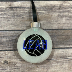 Customizable Glitter Christmas Ornaments