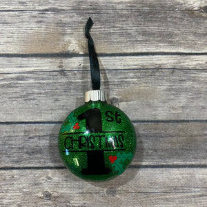 Customizable Glitter Christmas Ornaments