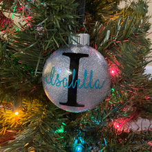 Load image into Gallery viewer, Customizable Glitter Christmas Ornaments