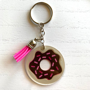 Donut Lover Personalized Keychain