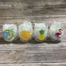 Load image into Gallery viewer, Summer Themed Plastic Wine Glasses Set of 4