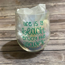 Load image into Gallery viewer, Summer Themed Sayings Plastic Wine Glasses Set of 4