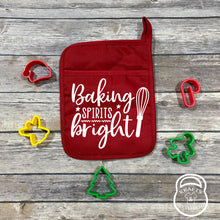 Load image into Gallery viewer, Holiday Themed Baking Oven Mitts/Pot Holders