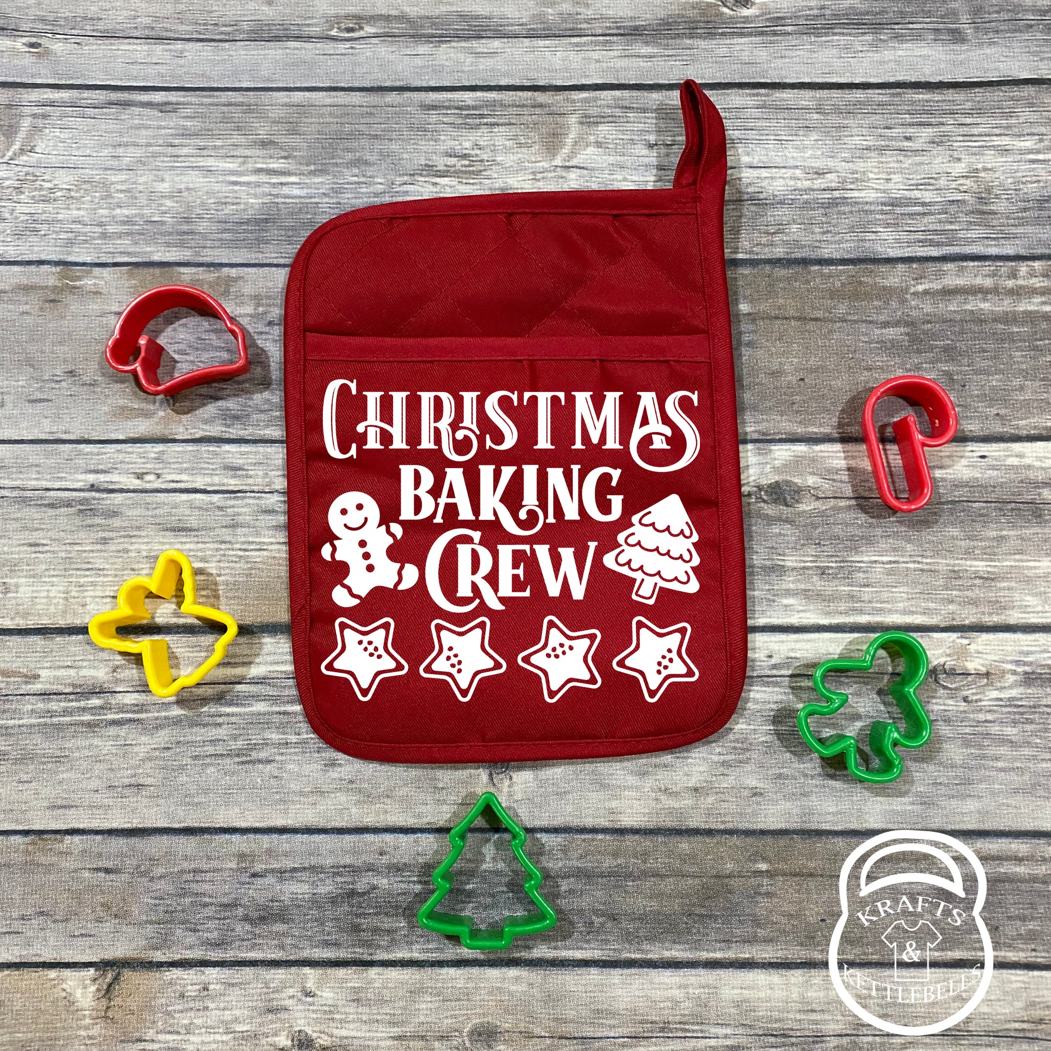 Holiday Themed Baking Oven Mitts/Pot Holders – Krafts & Kettlebells - Shirt  Shop & More