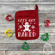 Load image into Gallery viewer, Holiday Themed Baking Oven Mitts/Pot Holders