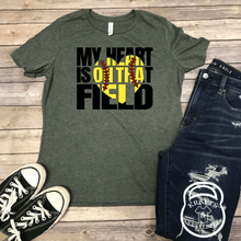 Load image into Gallery viewer, My Heart is on that Field Baseball/Softball Graphic T