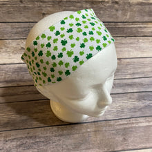 Load image into Gallery viewer, St. Patrick&#39;s Day Shamrock Stretchy, Twist Turban Headband