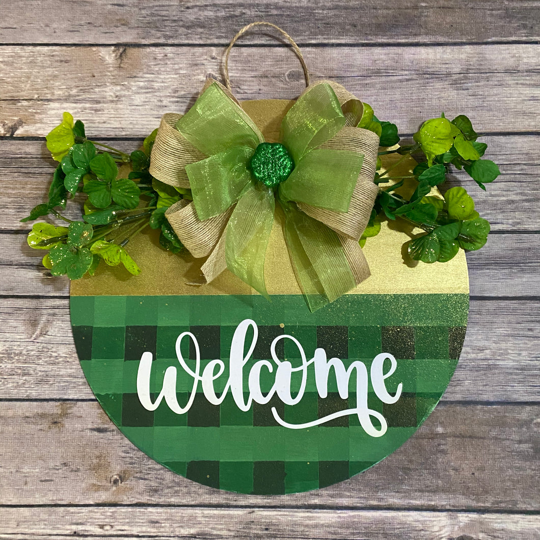 St. Patrick's Day Welcome Handmade Door/Wall Hanger
