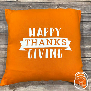 Happy Thanksgiving Pillow Cover