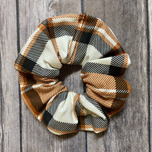 Load image into Gallery viewer, Fall Plaid Fabric Scrunchie/Hair Tie