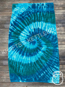 Custom Tie Dye Beach Towel