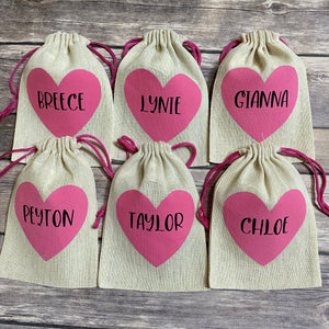 Personalized Valentine's Treat Bags