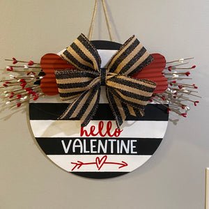 Hello Valentine Handmade Door/Wall Hanger