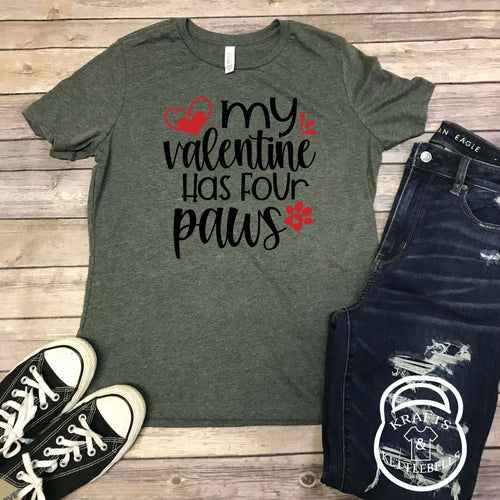 My Valentine Has Paws Graphic T