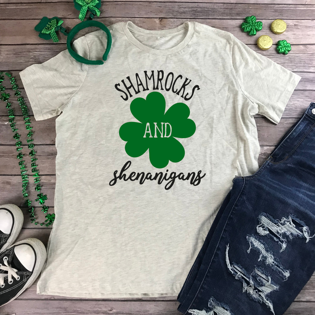 Shamrocks & Shenanigans St Patrick's Day Shirt